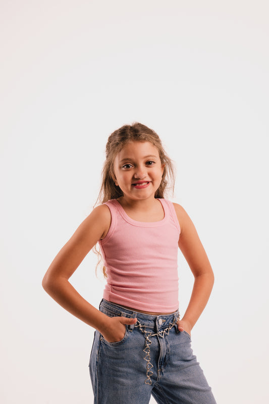 Pink Kids Tank Top